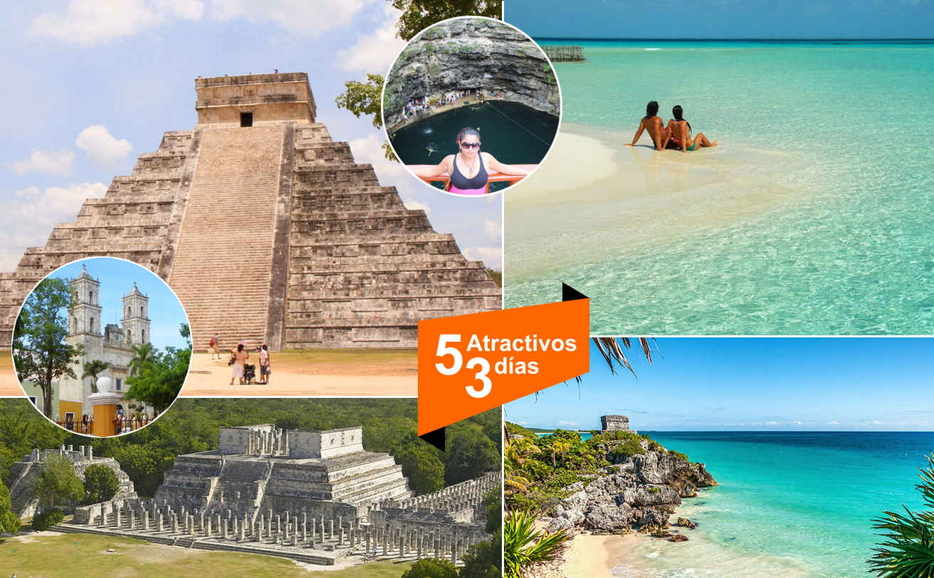 Tour 4 Atractivos en 3 días desde Cancún