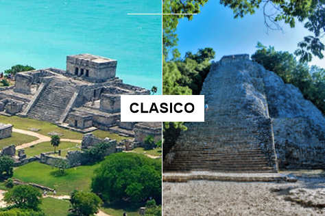 4x1 Clásico: Tulum, Cobá, Cenote y Playa del Carmen desde Cancún